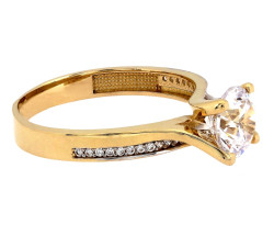 pierścionek ze złota damski