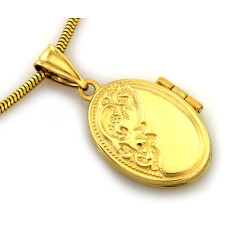 złota zawieszka bez kamieni