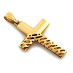 złota przywieszka krzyżyk