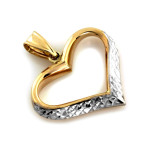 złota zawieszka bez kamieni