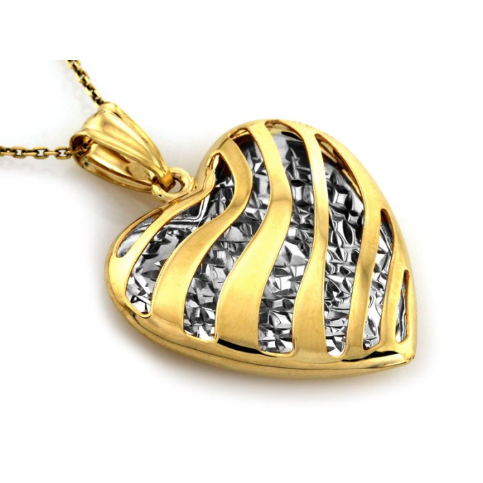 gładka złota zawieszka