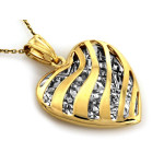 gładka złota zawieszka