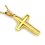 złota przywieszka krzyżyk