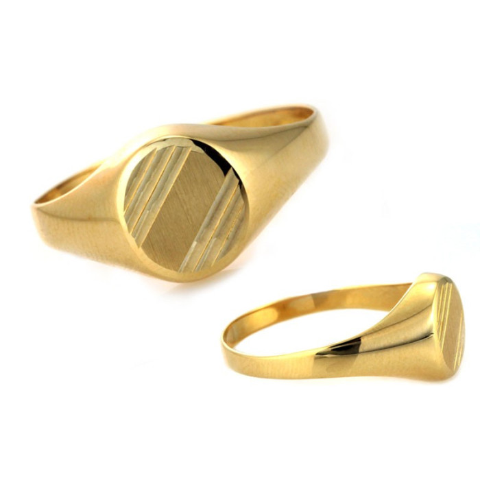 klasyczny złoty pierścionek