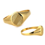 klasyczny złoty pierścionek