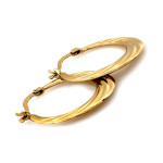 Złote kolczyki koła 14K