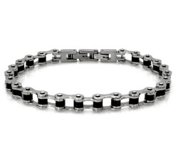 Bransoletka męska gruby łańcuch ze stali chirurgicznej