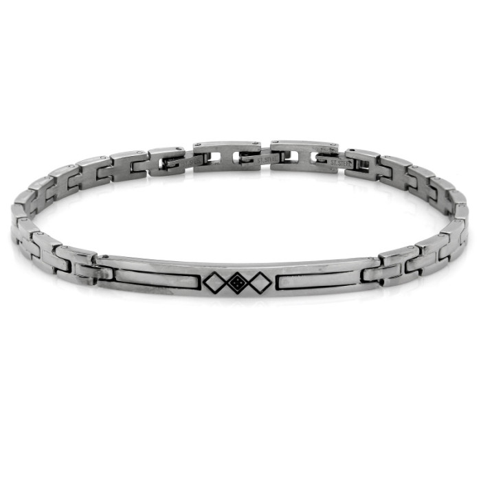 Bransoletka ze stali chirurgicznej elementowa na prezent