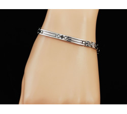 Bransoletka ze stali chirurgicznej elementowa na prezent