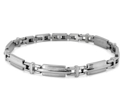 Bransoletka ze stali męska elementowa