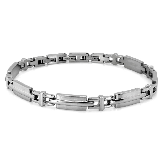Bransoletka ze stali męska elementowa