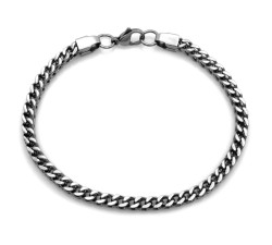 Stalowa bransoletka lisi ogon unisex