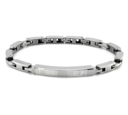 Bransoletka męska ze stali chirurgicznej elementowa