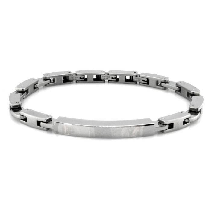 Bransoletka męska ze stali chirurgicznej elementowa