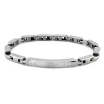 Bransoletka męska ze stali chirurgicznej elementowa