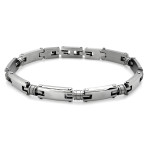 Stalowa bransoletka elementowa dla mężczyzny