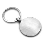 Stylowy brelok ze stali chirurgicznej duży okrągły z drzewkiem szczęścia