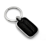 Solidny brelok ze stali chirurgicznej czarny ślad opony doskonały dla miłośników motoryzacji