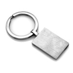 Brelok stalowy z blaszką w greckim wzorze solidny i trwały