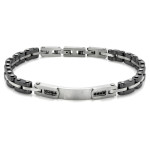 Stalowa bransoletka elementowa dla mężczyzn wykonana ze stali chirurgicznej