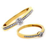 gładki złoty pierścionek