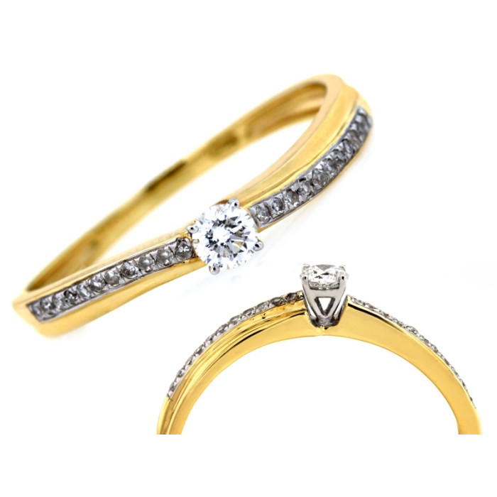 klasyczny złoty pierścionek