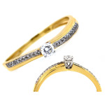 klasyczny złoty pierścionek