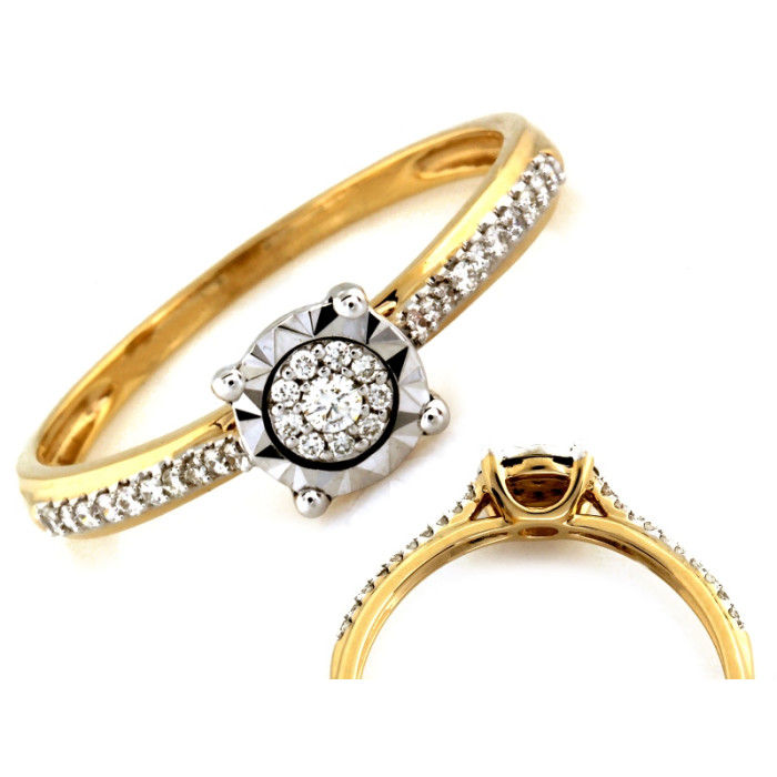 gładki złoty pierścionek