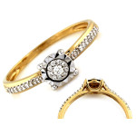 gładki złoty pierścionek