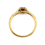 złoty pierścionek bez kamieni