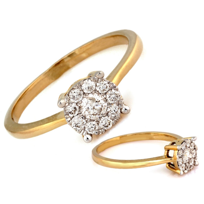 klasyczny złoty pierścionek