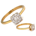 klasyczny złoty pierścionek