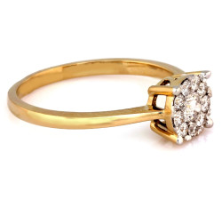 gładki złoty pierścionek