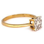 gładki złoty pierścionek