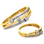 klasyczny złoty pierścionek