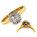 złoty pierścionek bez kamieni