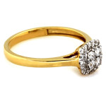 złoty pierścionek bez cyrkonii