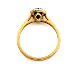 gładki złoty pierścionek