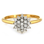 gładki złoty pierścionek