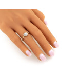 klasyczny złoty pierścionek