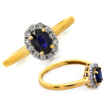 gładki złoty pierścionek