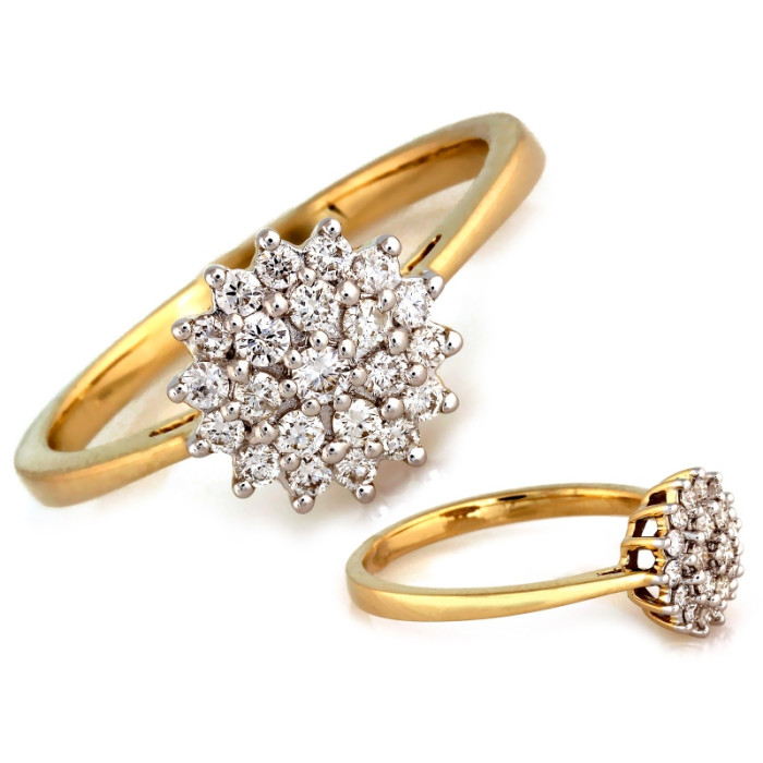 gładki złoty pierścionek