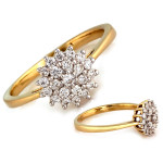 gładki złoty pierścionek