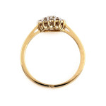 złoty pierścionek bez cyrkonii