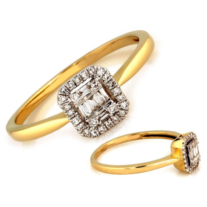 klasyczny złoty pierścionek