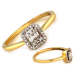 klasyczny złoty pierścionek