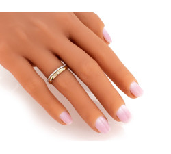 gładki złoty pierścionek