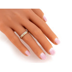 gładki złoty pierścionek