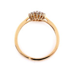 gładki złoty pierścionek