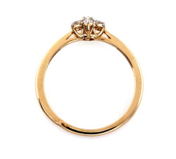 gładki złoty pierścionek